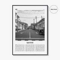 Iquitos Print Black and White, Iquitos Wall Art, Iquitos Poster, Iquitos Photo, Iquitos Wall Décor, Iquitos Map, Peru