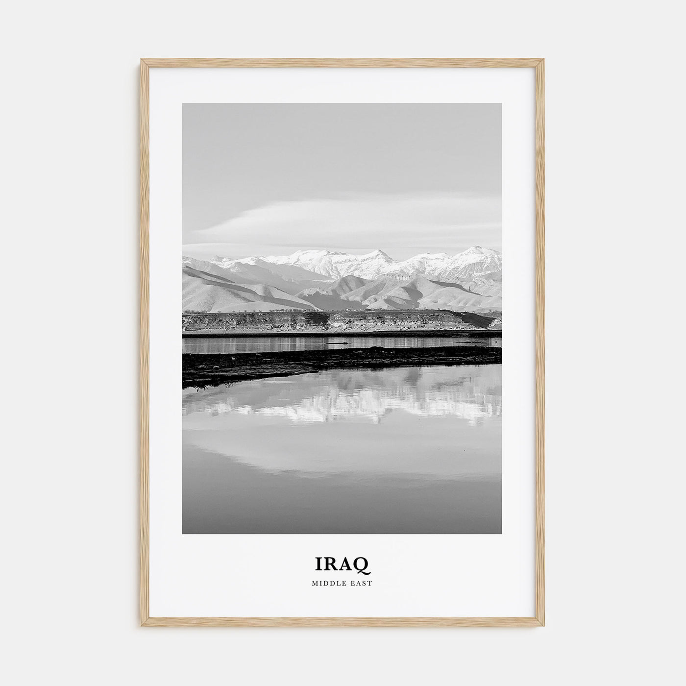 Iraq Portrait B&W Poster
