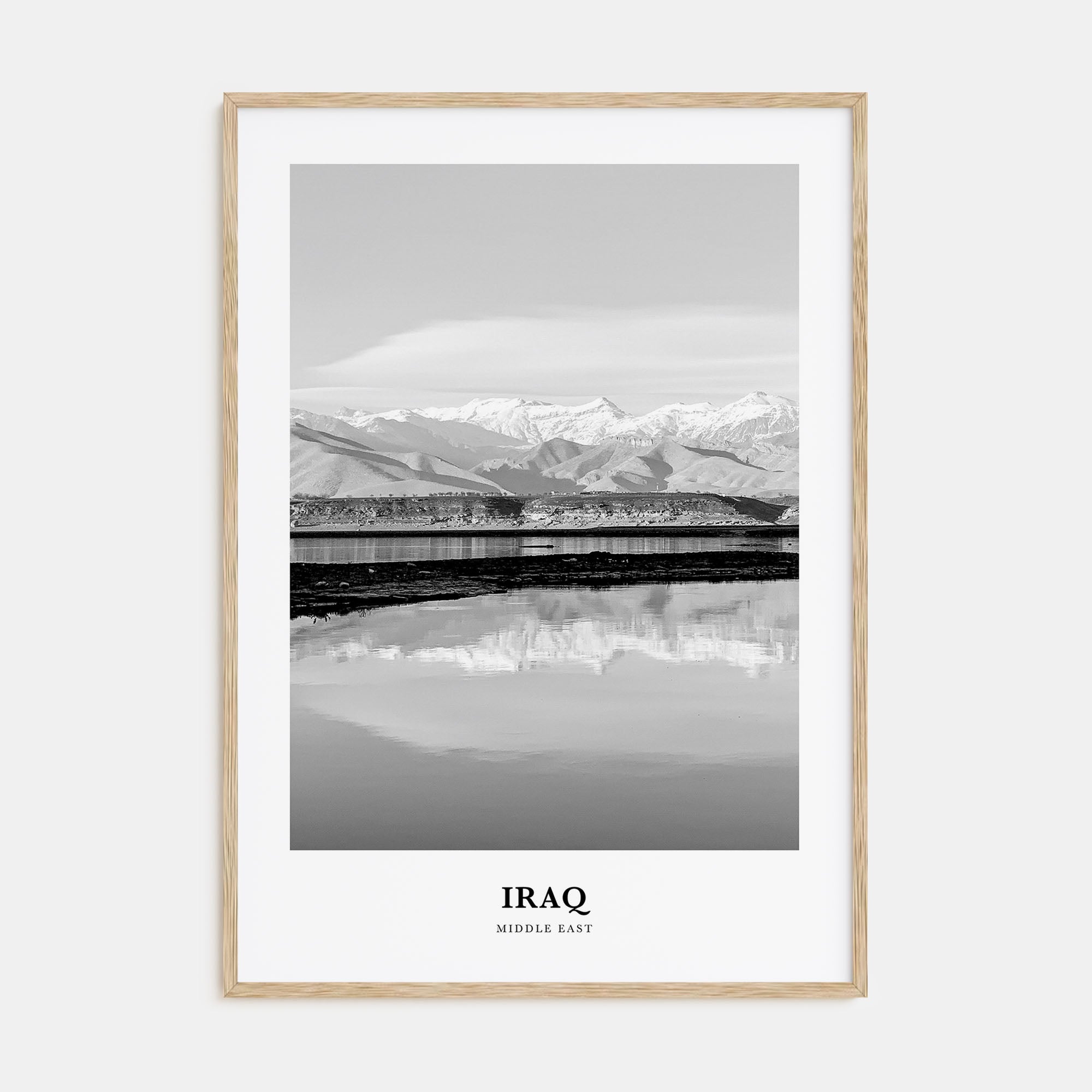 Iraq Portrait B&W Poster