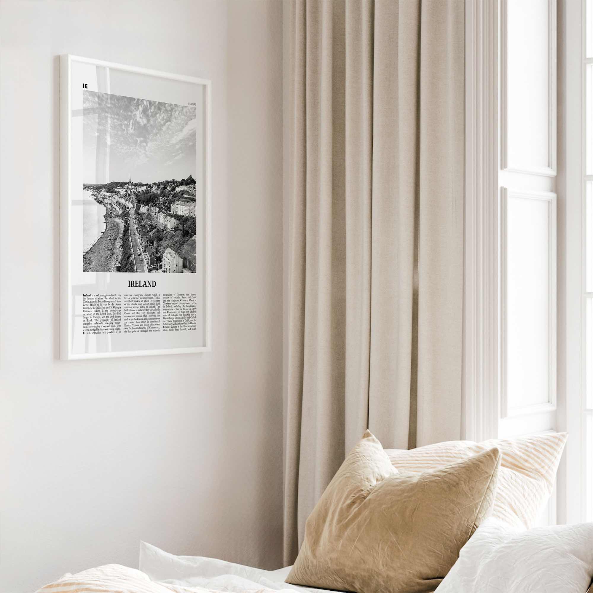 Ireland Print Black and White No 2, Ireland Wall Art, Ireland Poster, Ireland Photo, Ireland Decor, Éire, UK, United Kingdom, Dublin