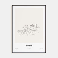 Irvine Drawn Poster