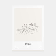 Irvine Drawn Poster