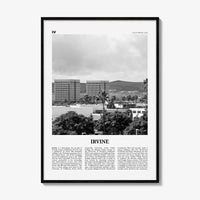 Irvine Print Black and White No 2, Irvine Wall Art, Irvine Poster, Irvine Photo, Irvine Wall Décor, California, USA, United States, America