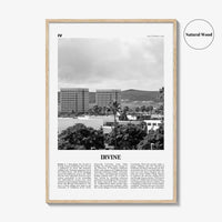 Irvine Print Black and White No 2, Irvine Wall Art, Irvine Poster, Irvine Photo, Irvine Wall Décor, California, USA, United States, America