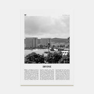 Irvine Travel B&W No 2 Poster