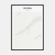 Ischgl Map Portrait Poster