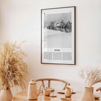 Ischgl Print Black and White, Ischgl Wall Art, Ischgl Poster, Ischgl Photo, Ischgl Wall Décor, Tyrol, Landeck, Austria, Österreich