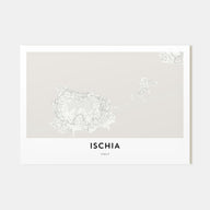 Ischia Map Landscape Poster