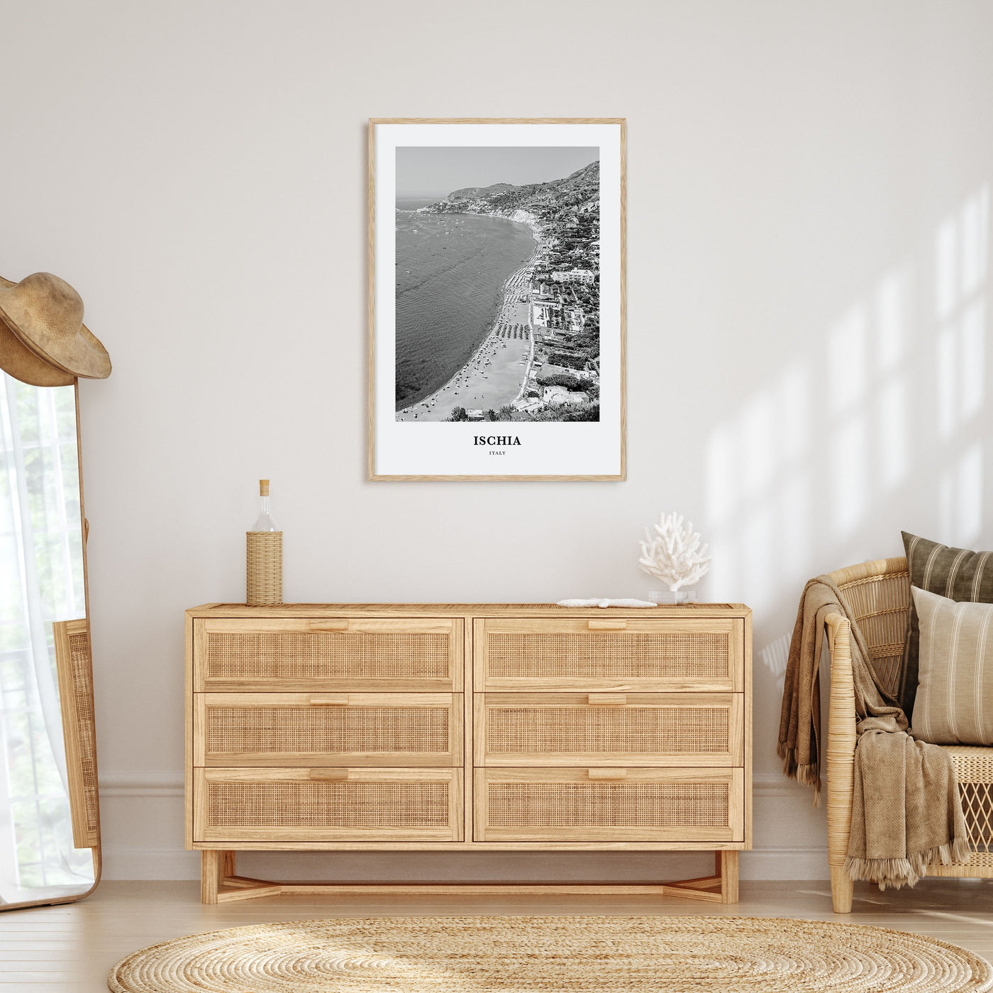 Ischia Portrait B&W Poster