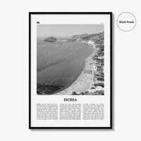 Ischia Print Black and White, Ischia Wall Art, Ischia Poster, Ischia Photo, Ischia Wall Décor, Italy, Italia