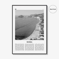 Ischia Print Black and White, Ischia Wall Art, Ischia Poster, Ischia Photo, Ischia Wall Décor, Italy, Italia