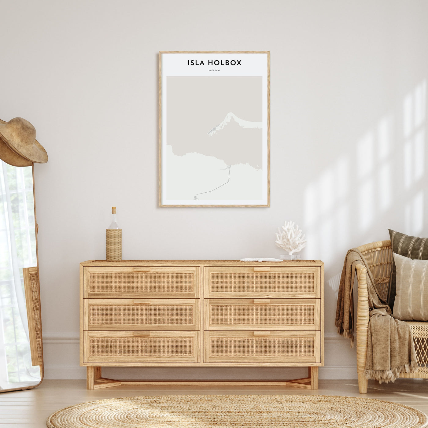 Isla Holbox Map Portrait Poster