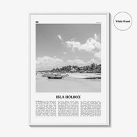 Isla Holbox Print Black and White, Isla Holbox Wall Art, Isla Holbox Poster, Isla Holbox Photo, Isla Holbox Wall Décor, Mexico