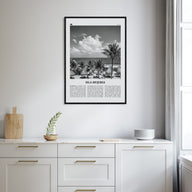 Isla Mujeres Travel B&W Poster