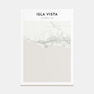 Isla Vista Map Portrait Poster