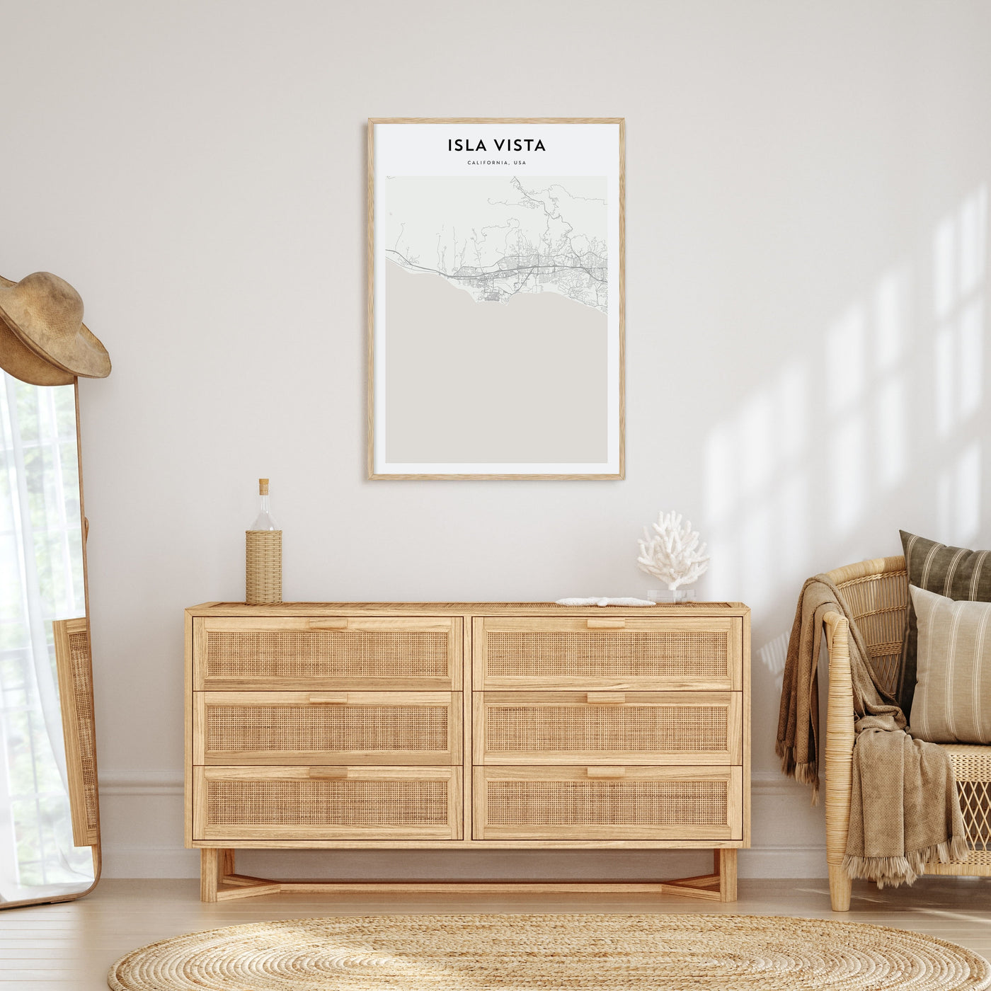 Isla Vista Map Portrait Poster