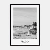 Isla Vista Portrait B&W Poster