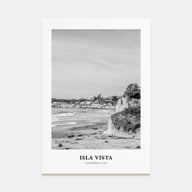 Isla Vista Portrait B&W Poster