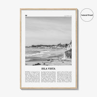 Isla Vista Print Black and White, Isla Vista Wall Art, Isla Vista Poster, Isla Vista Photo, Isla Vista Wall Décor, California, USA