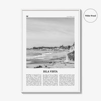 Isla Vista Print Black and White, Isla Vista Wall Art, Isla Vista Poster, Isla Vista Photo, Isla Vista Wall Décor, California, USA