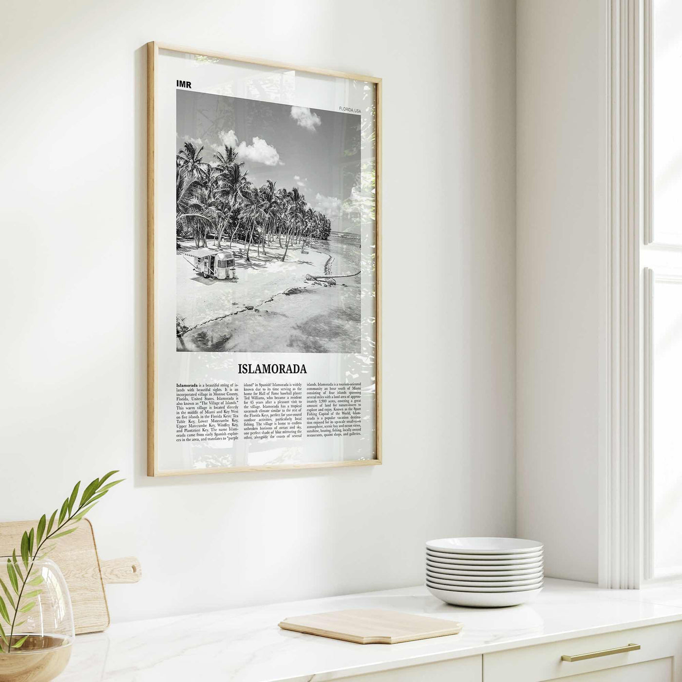 Islamorada Print Black and White, Islamorada Wall Art, Islamorada Poster, Islamorada Photo, Florida, USA, United States, North America