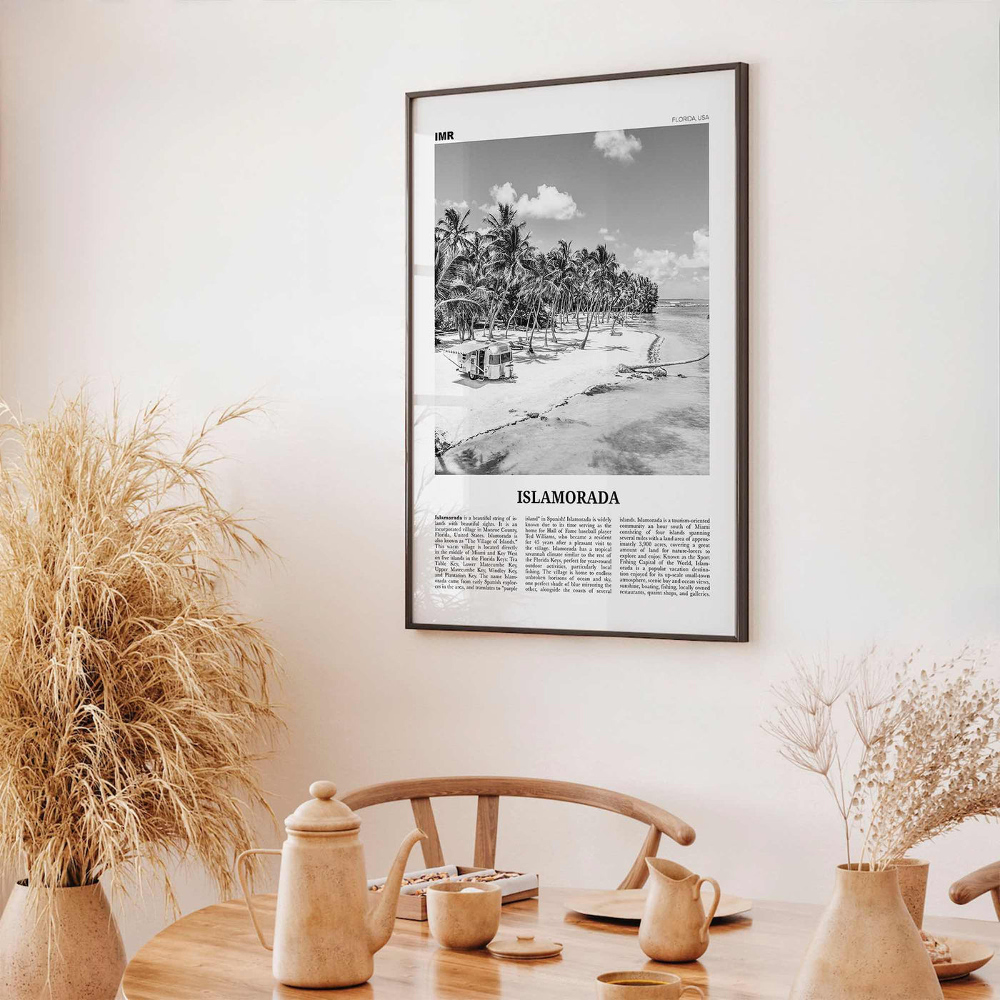 Islamorada Print Black and White, Islamorada Wall Art, Islamorada Poster, Islamorada Photo, Florida, USA, United States, North America