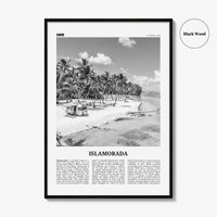 Islamorada Print Black and White, Islamorada Wall Art, Islamorada Poster, Islamorada Photo, Florida, USA, United States, North America