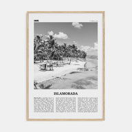 Islamorada Travel B&W Poster