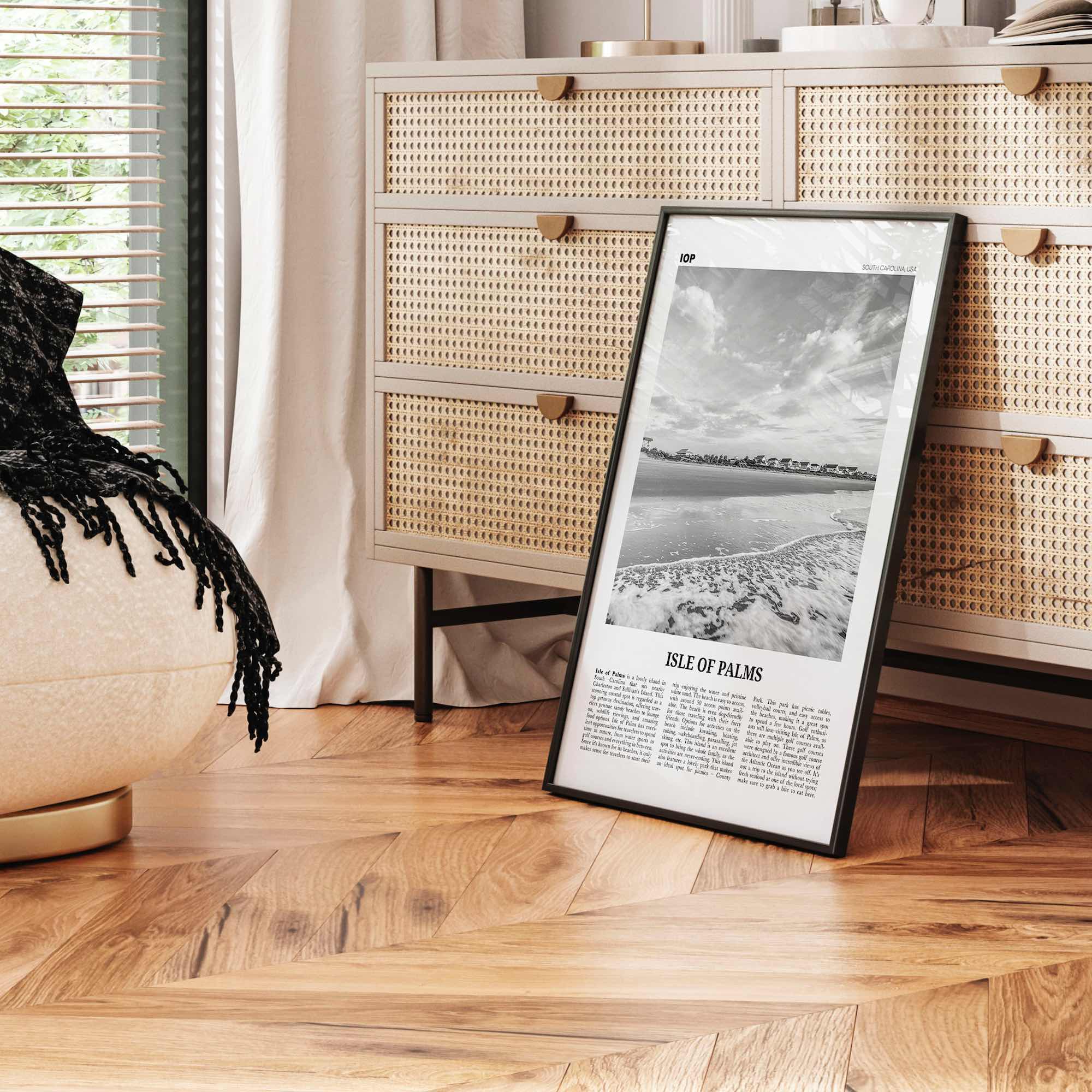 Isle of Palms Print Black and White, Isle of Palms Wall Art, Isle of Palms Poster, Isle of Palms Photo, Isle of Palms Décor, South Carolina