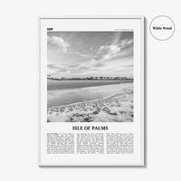 Isle of Palms Print Black and White, Isle of Palms Wall Art, Isle of Palms Poster, Isle of Palms Photo, Isle of Palms Décor, South Carolina
