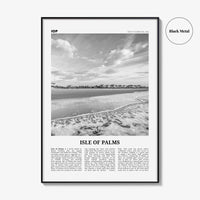 Isle of Palms Print Black and White, Isle of Palms Wall Art, Isle of Palms Poster, Isle of Palms Photo, Isle of Palms Décor, South Carolina