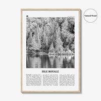 Isle Royale National Park Print Black and White, Isle Royale Wall Art, Isle Royale Poster, Isle Royale Photo, Isle Royale Wall Décor, USA