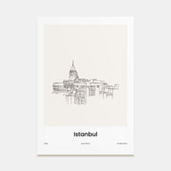 Istanbul Drawn No 1 Poster