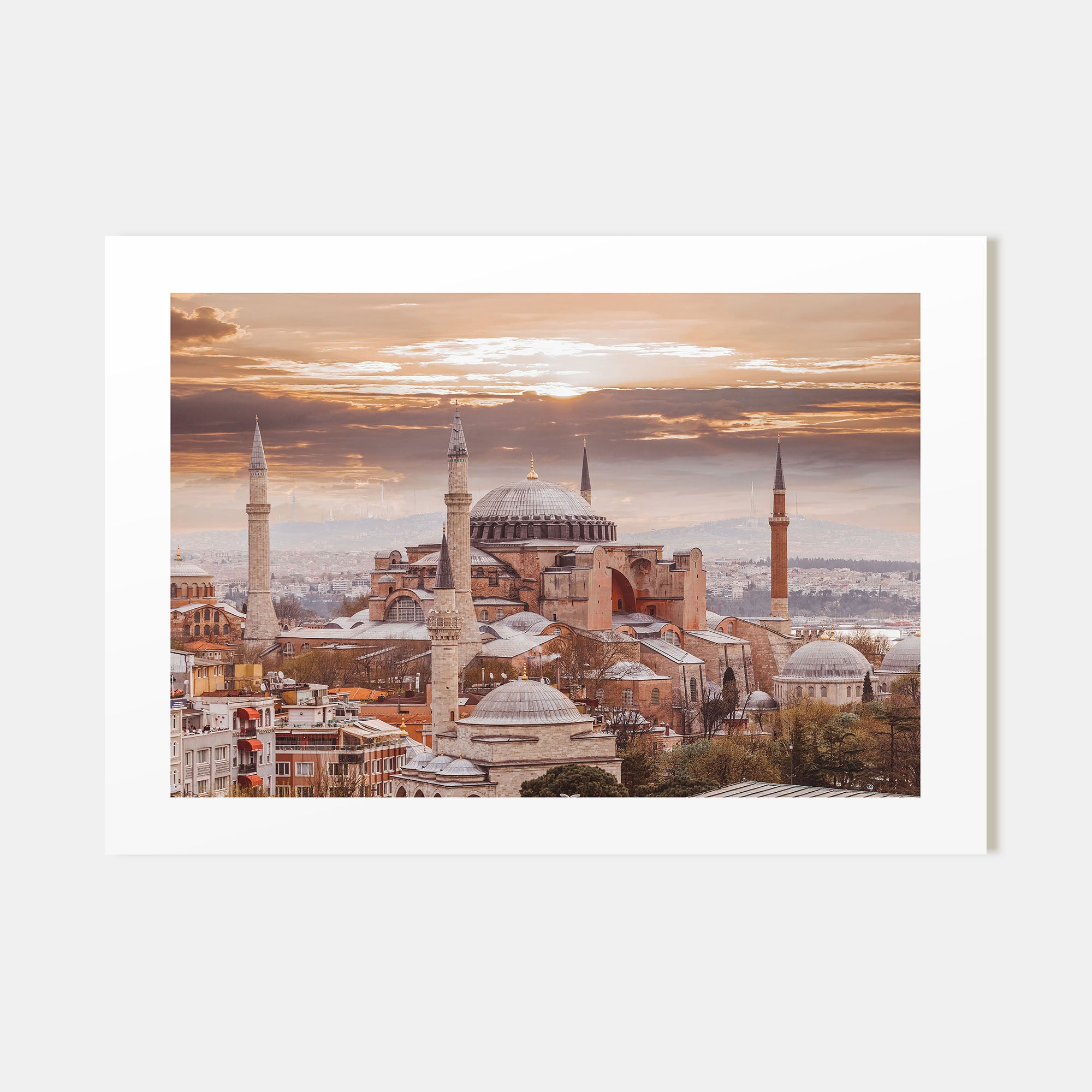 Istanbul Landscape Color Poster