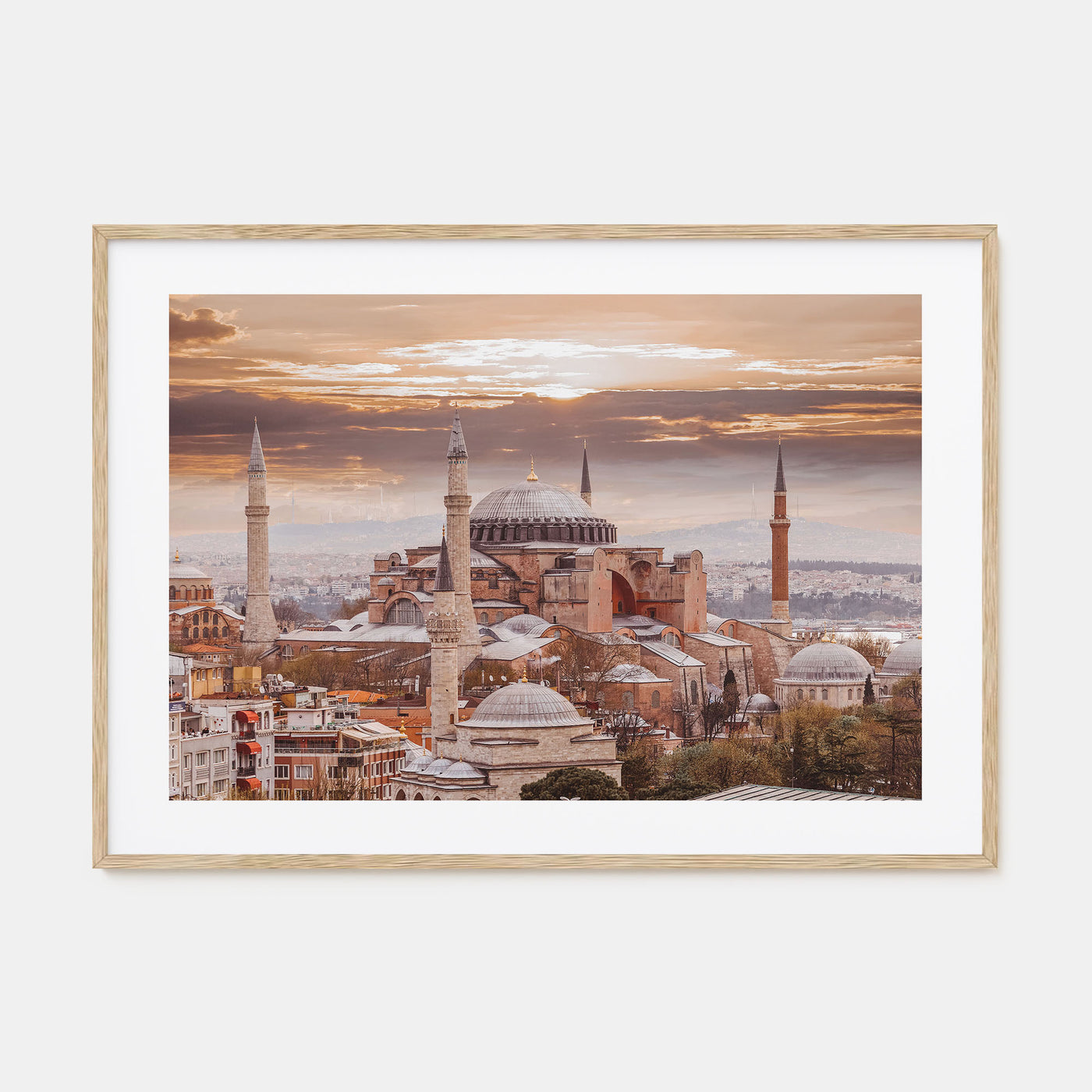 Istanbul Landscape Color Poster