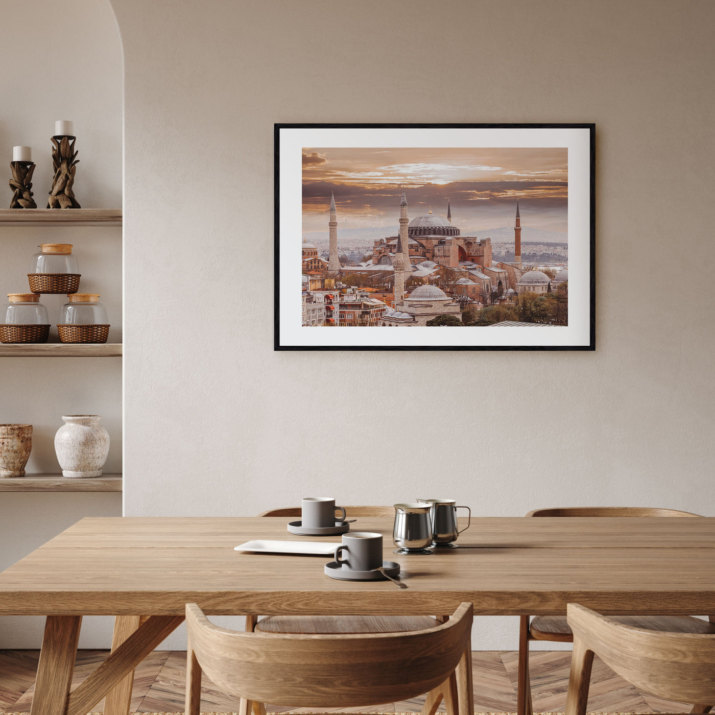 Istanbul Landscape Color Poster