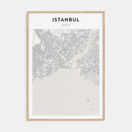 Istanbul Map Portrait Poster