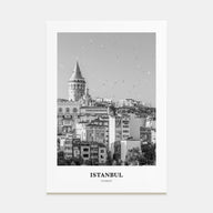 Istanbul Portrait B&W No 1 Poster