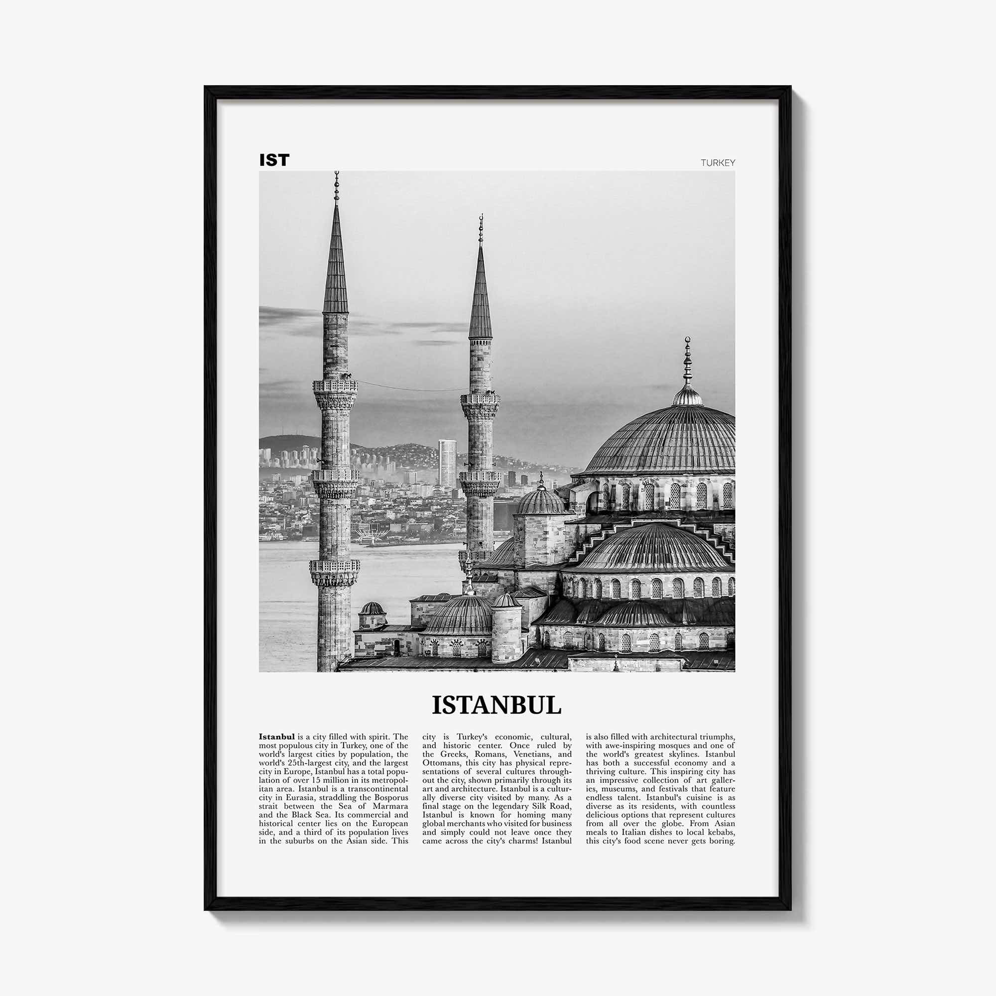 Istanbul Print Black and White No 1, Istanbul Wall Art, Istanbul Poster, Istanbul Photo, Turkey, İstanbul, Türkiye, Turkish