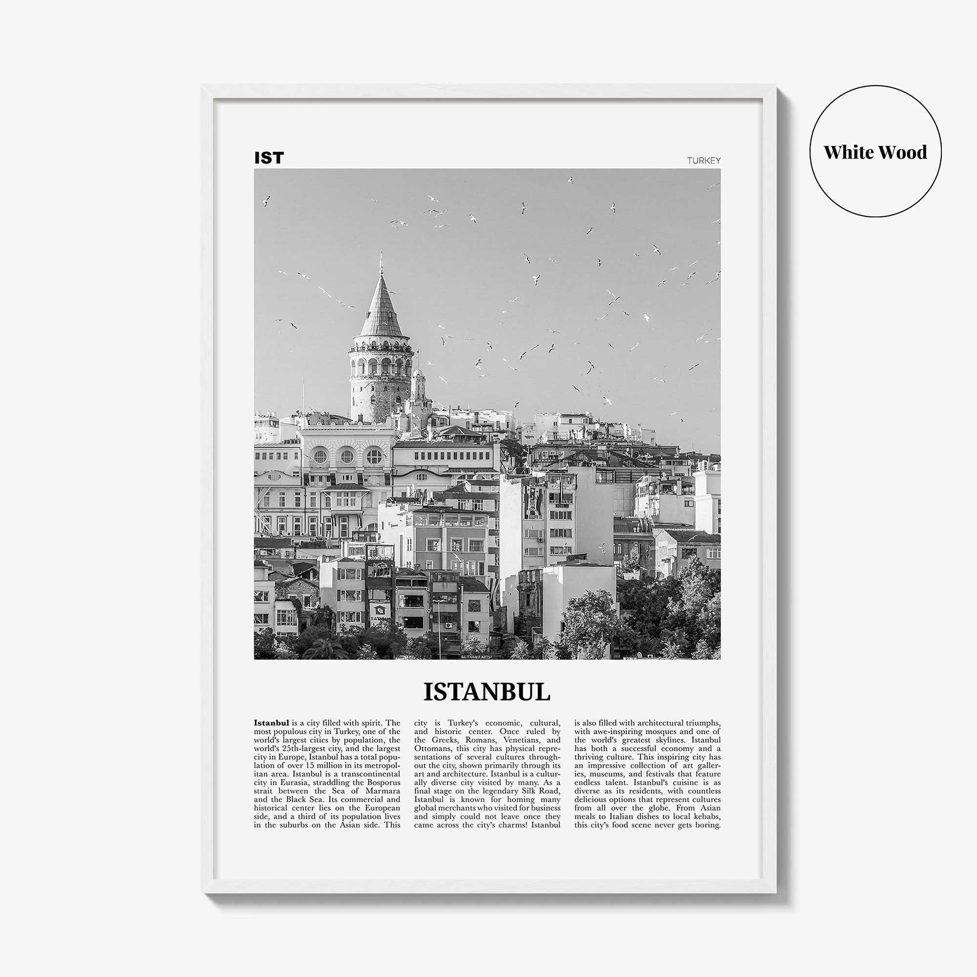 Istanbul Print Black and White No 2, Istanbul Wall Art, Istanbul Poster, Istanbul Photo, Turkey, İstanbul, Türkiye, Turkish