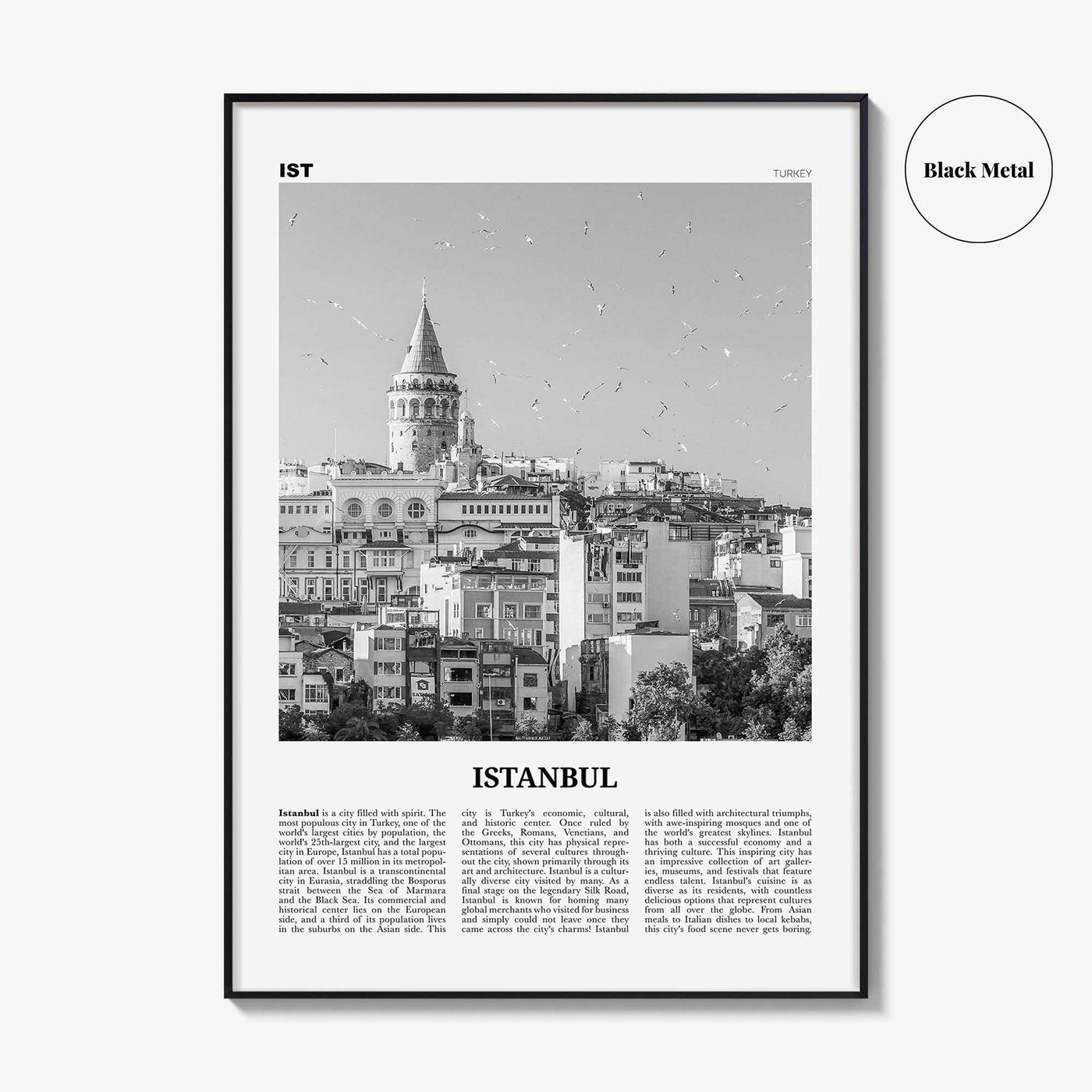 Istanbul Print Black and White No 2, Istanbul Wall Art, Istanbul Poster, Istanbul Photo, Turkey, İstanbul, Türkiye, Turkish