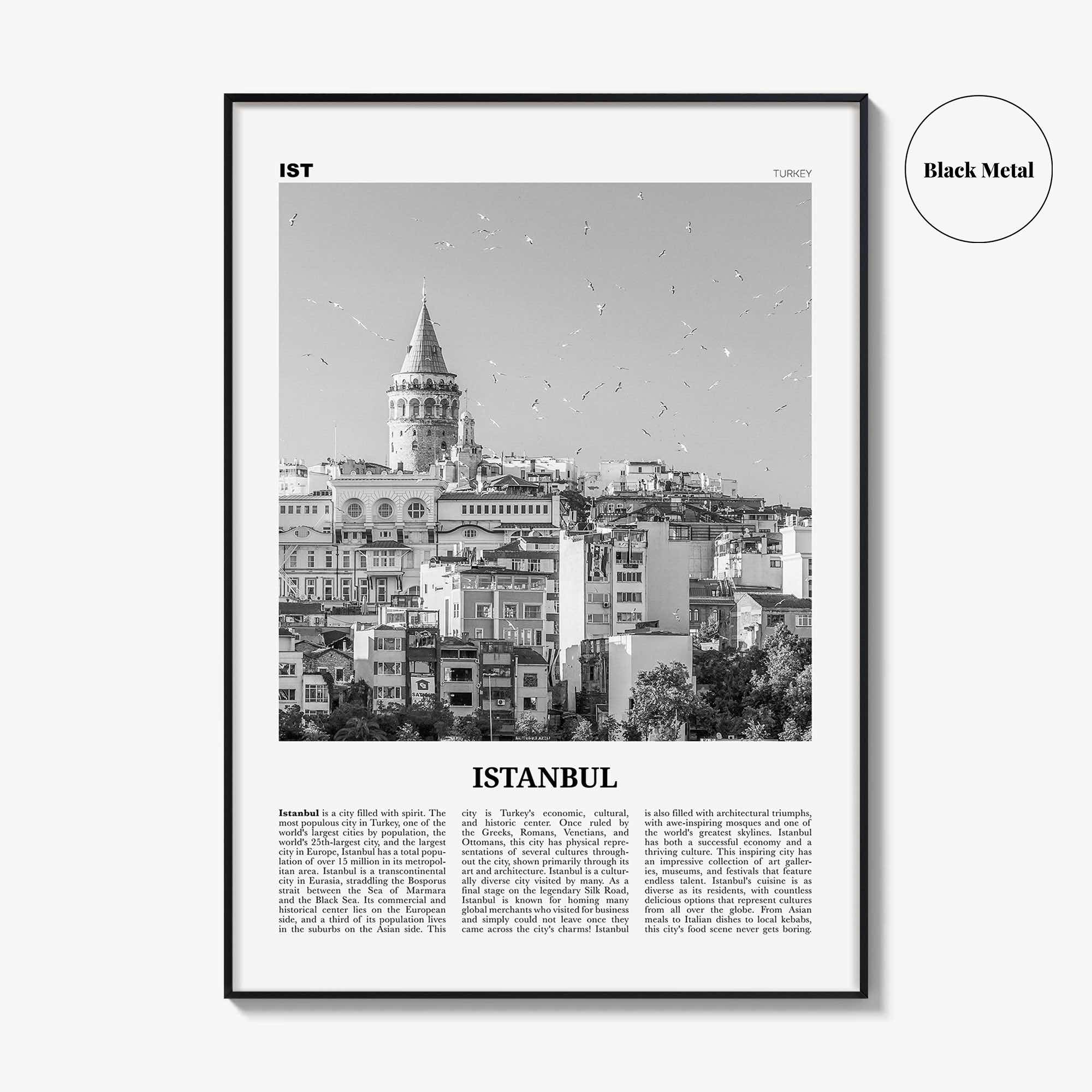 Istanbul Print Black and White No 2, Istanbul Wall Art, Istanbul Poster, Istanbul Photo, Turkey, İstanbul, Türkiye, Turkish