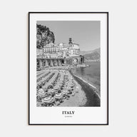 Italy Portrait B&W No 1 Poster