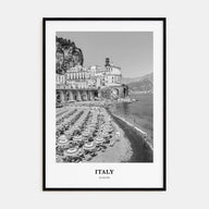 Italy Portrait B&W No 1 Poster