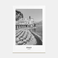 Italy Portrait B&W No 1 Poster