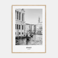 Italy Portrait B&W No 2 Poster
