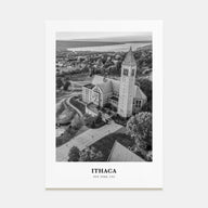 Ithaca Portrait B&W Poster