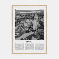 Ithaca Travel B&W Poster