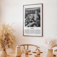 Ithaca Print Black and White, Ithaca Wall Art, Ithaca Poster, Ithaca Photo, Ithaca Wall Décor, New York, USA, United States, North America