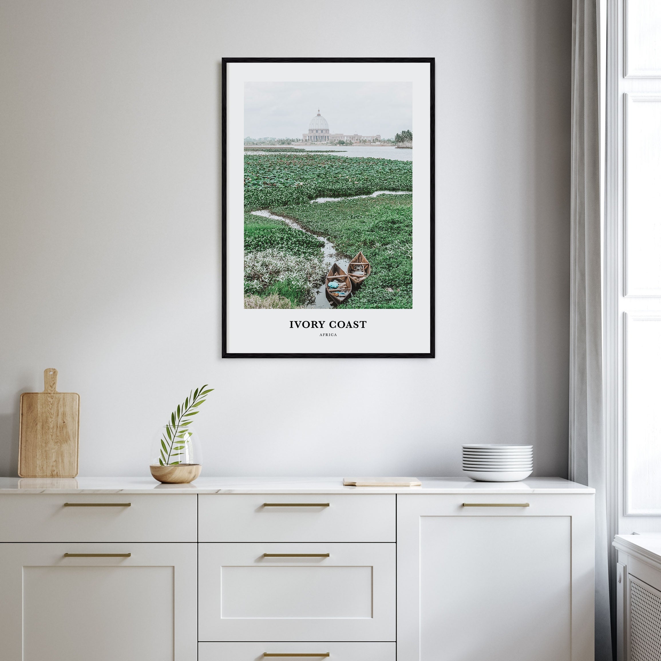 Ivory Coast Portrait Color Poster